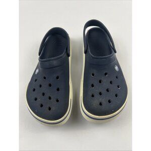 Crocs Crocband II Classic Comfort Slip On Clogs Blue & White Mens 10 Womens 12